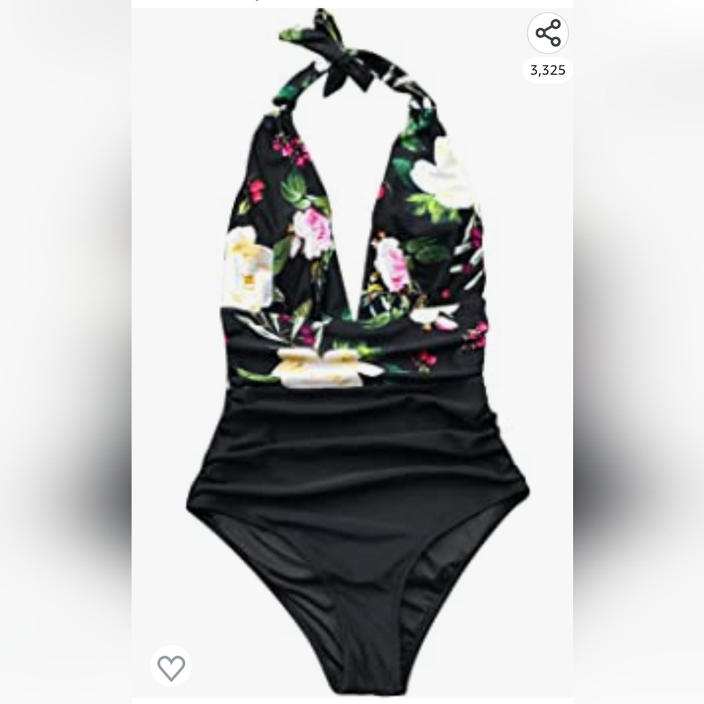 Cupshe Halter Tie Vneck One Piece Bathing Suit